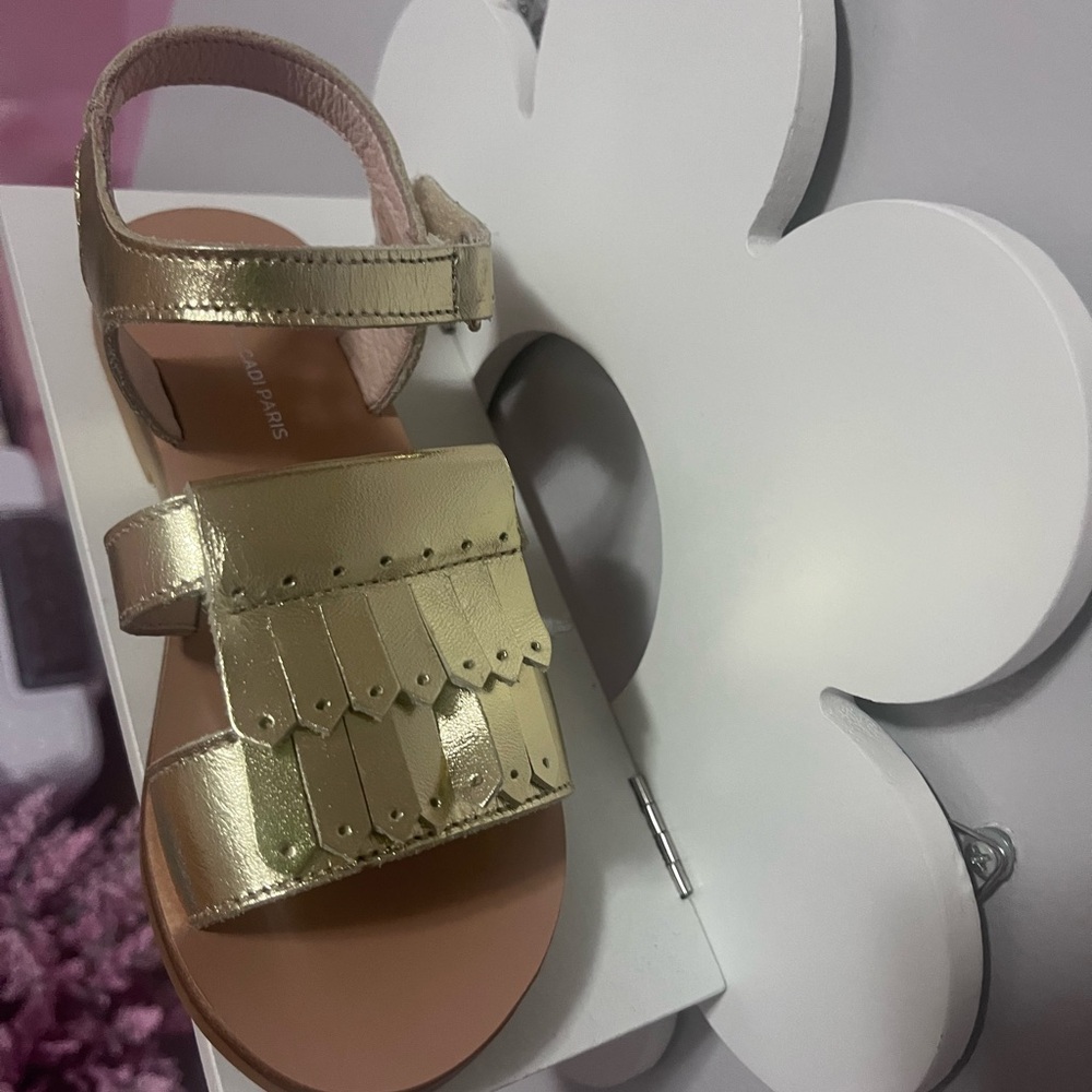 Jacadi Gold Toddler Sandals